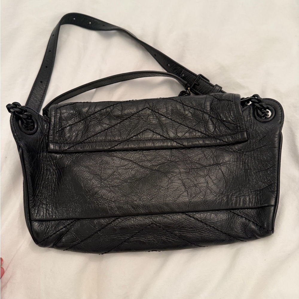 Saint Laurent Black Leather Niki Belt/Crossbody/Sling/ShoulderBag - Picture 7 of 12